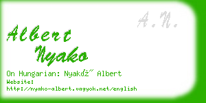 albert nyako business card